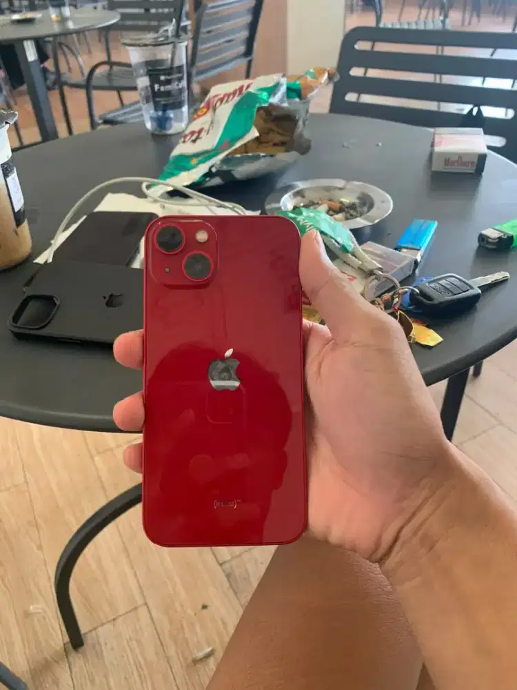 iPhone 13 Red 256GB Inter Fullset Mulus No Minus All Operator