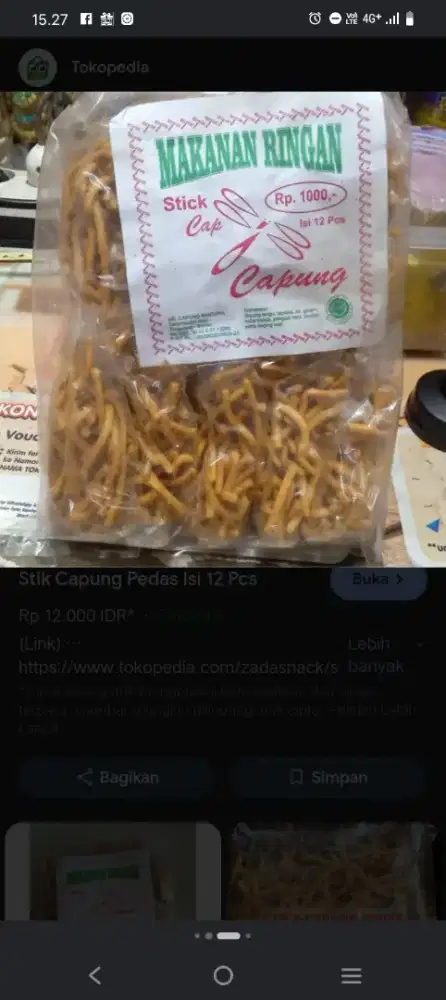 Stick capung pedas