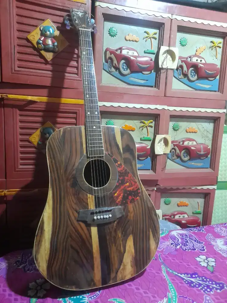 jual gitar akustik kayu solid full sonokeling (roswood)