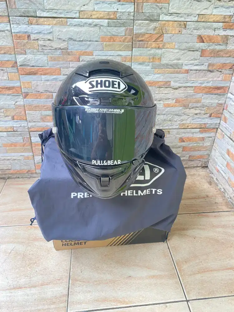 Helm Shoei X14 Hitam Glossy 100% Original