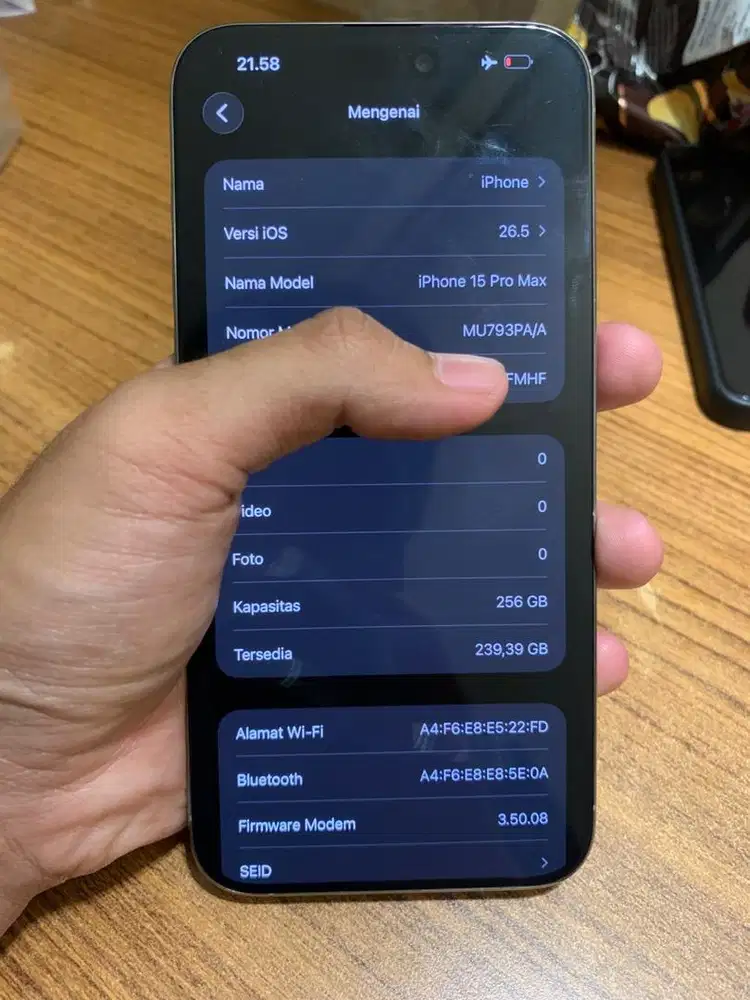 Iphone 15 Promax 256gb Ibox