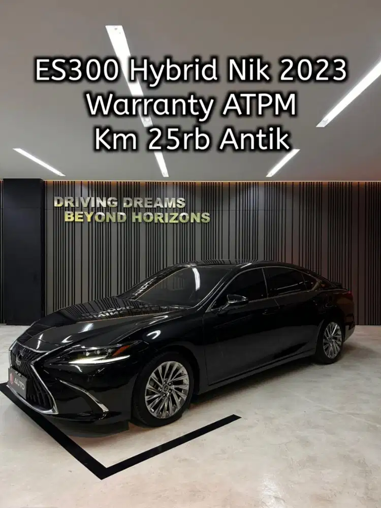 Lexus ES300H AT 2023 ES300 Hybrid Km25rb Hitam B58GAN mdl 2022