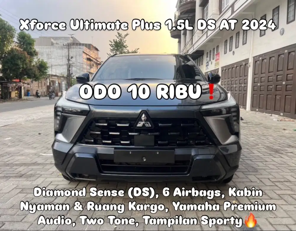 (TDP 65 JUTA!) Mitsubishi Xforce Ultimate Plus 1.5L AT Abu Hitam 2024
