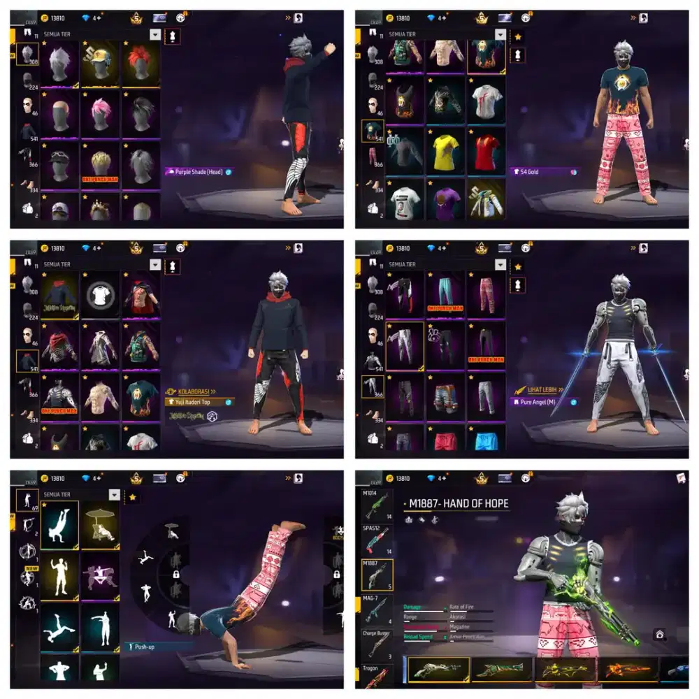 Akun ff murah meriah Ready jual Akunff silahkan diorder