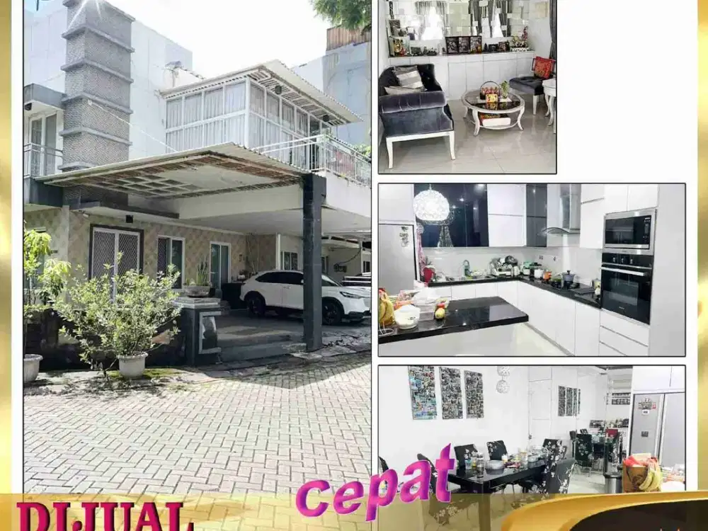 DIJUAL RUMAH HOOK 3 LANTAI DI BUKIT GOKF MEDITERANIA PANTAI INDAH KAPUK JAKARTA UTARA