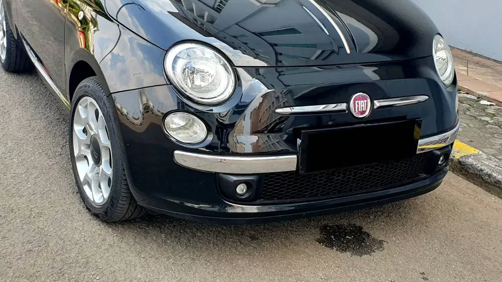 Fiat 500C 500 C Lounge 1.4 Cabrio AT Hitam NIK 2014 Low Km ANTIK
