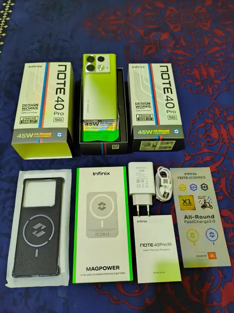 Infinix Note 40 Pro 5G+ NFC BMW Racing Edition RAM 8+8/256GB Fullset