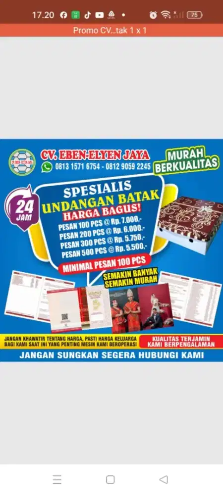 Percetakan undangan