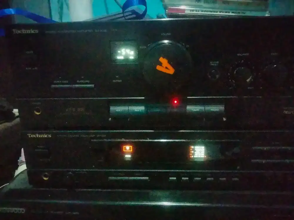 Amplifier stereo technics su-x120 ples stereo graphic aqualizer sh-e51