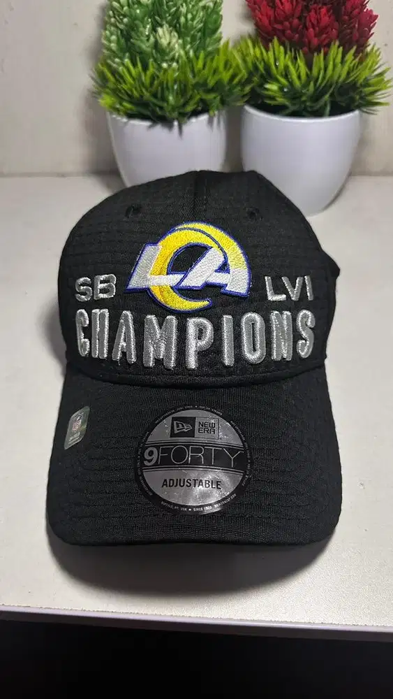 Topi Original New Era 9FORTY NFL LA Rams Super Bowl LVI