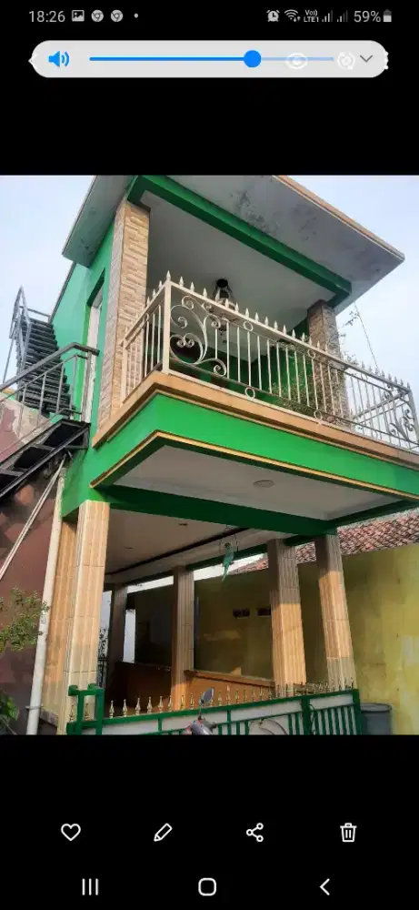 Di sewakan rumah lantai atas
