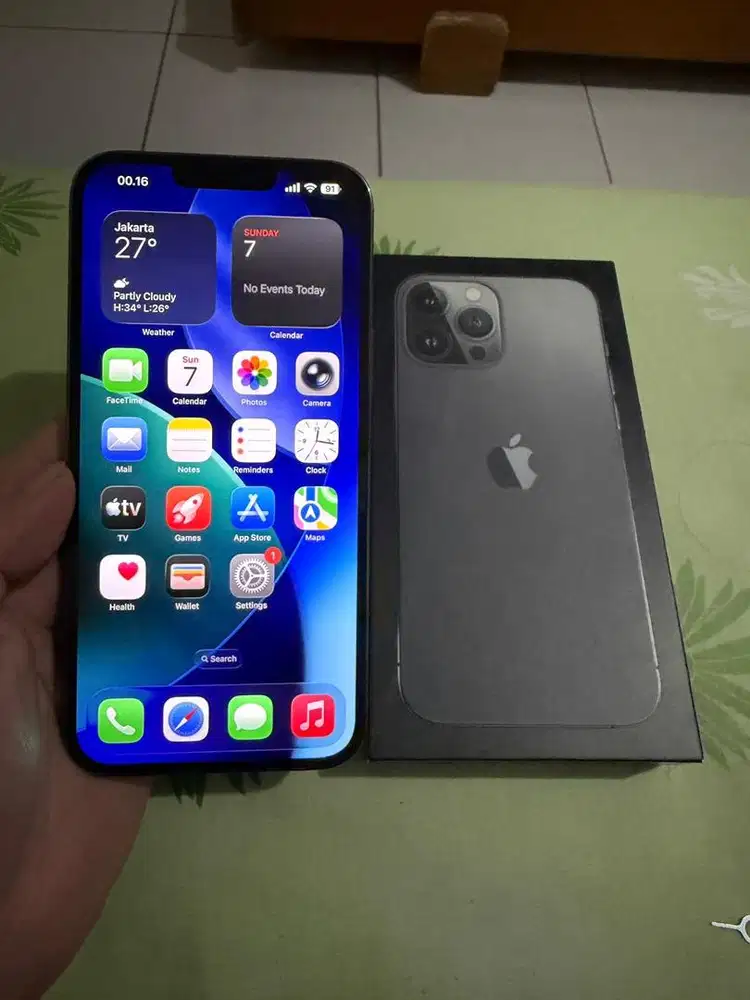 iPhone 13 Pro Max Graphite 256GB Ex Inter ZP/A Resmi Beacukai