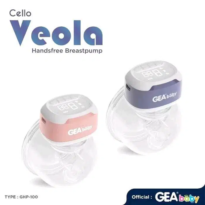 GEA BABY Cello Veola Handsfree Breastpump GHP-100 Pompa Asi Elektrik