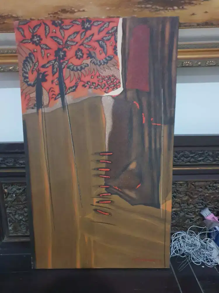 Lukisan Canvas Abstrak