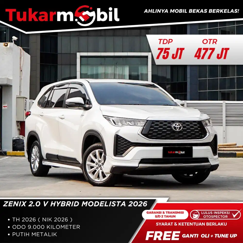 [BERGARANSI] INNOVA ZENIX 2.0 V HYBRID MODELISTA THN 2026 GANJIL PUTIH
