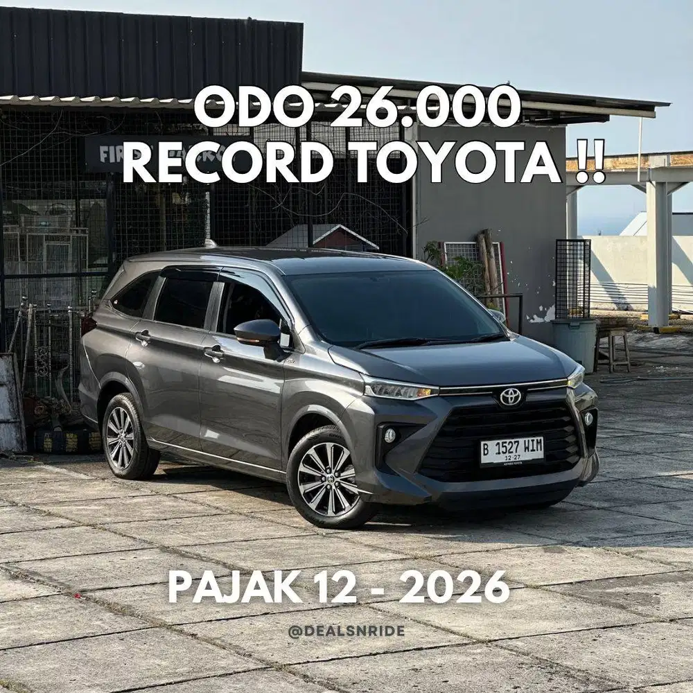ODO 26.000 ANTIKK !! PAJAK 12/2026 TOYOTA AVANZA G MANUAL 2022 RECORD