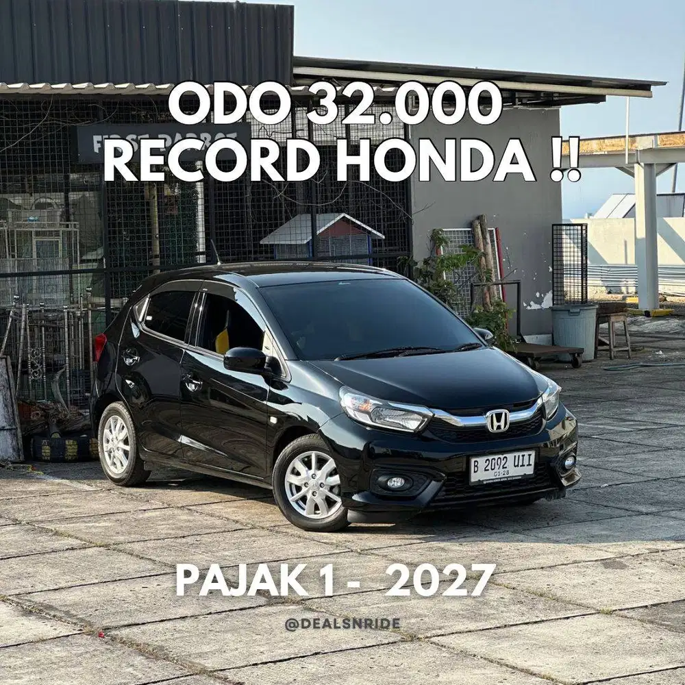 ODO 32.000 ANTIKK !! PAJAK 1/2027 HONDA BRIO E CVT 2022 MULUS BGT