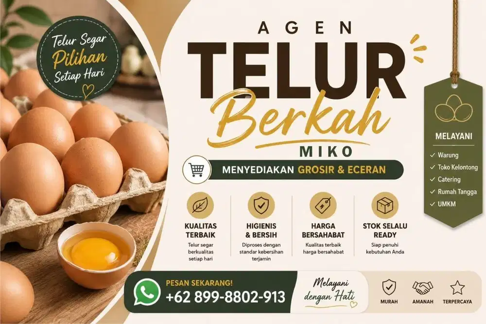 Jual Telur Murah Ecer Grosir