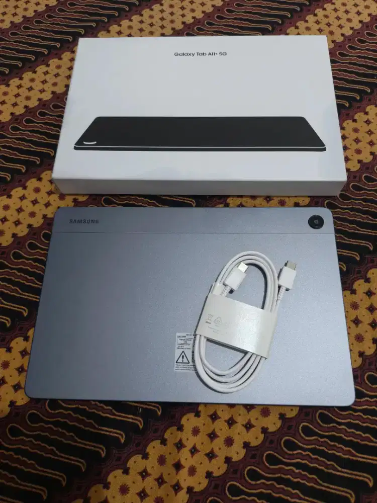 Samsung Galaxy Tab A11+(plus) 5G SIMcard, lengkap mulus