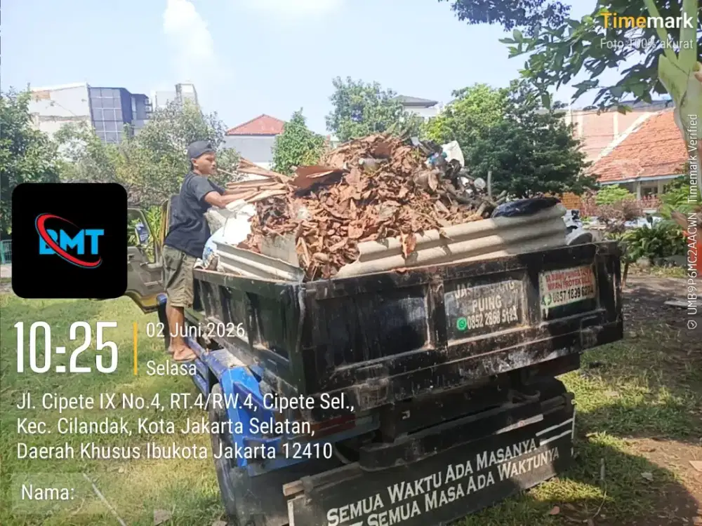 Jasa buang puing dan pengurugan