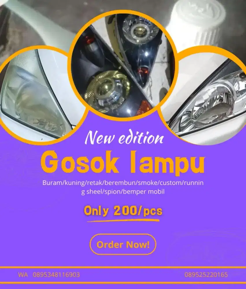Service lampu mobil dan spion mobil