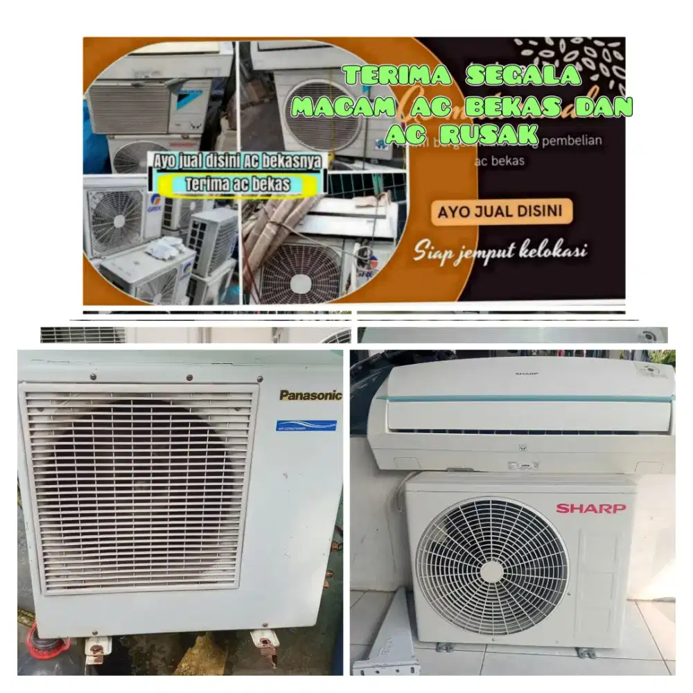 Terima ac bekas rusak