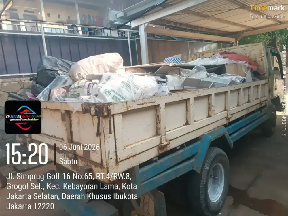 Jasa buang puing dan pengurugan