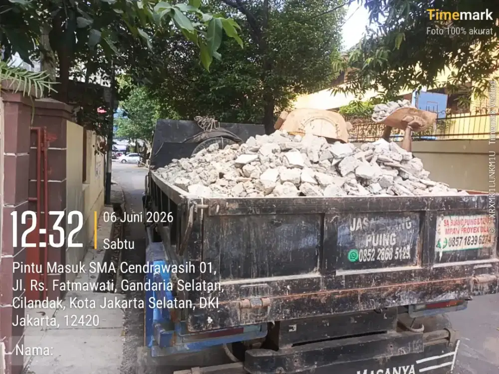 Buang puing dan pengurugan