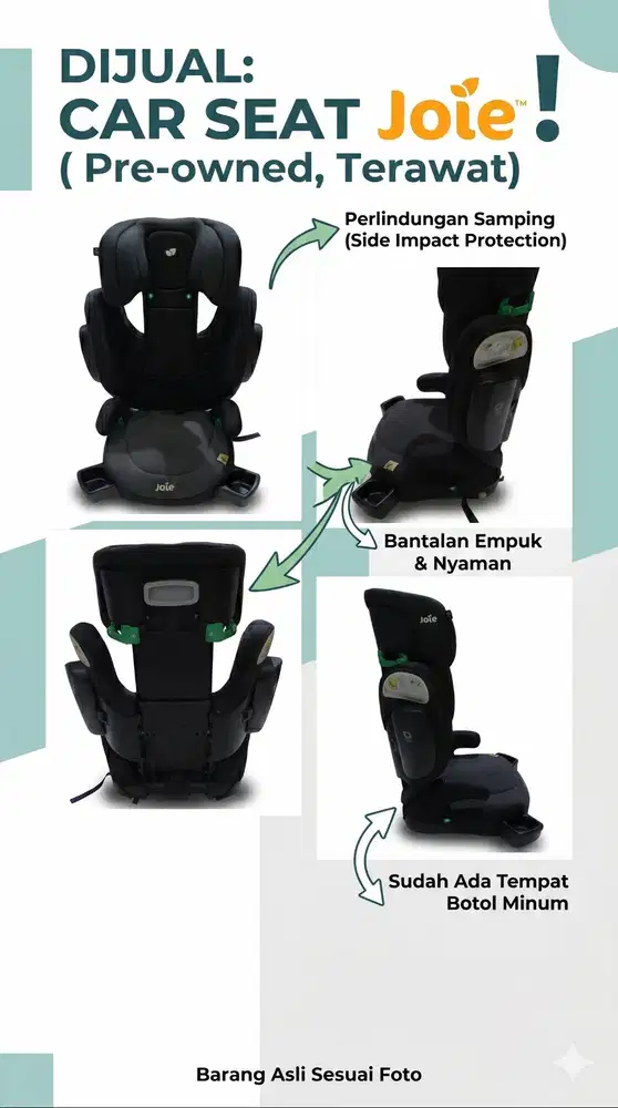 Car Seat Joie Original Kondisi Mulus | Booster Seat Anak | Preloved