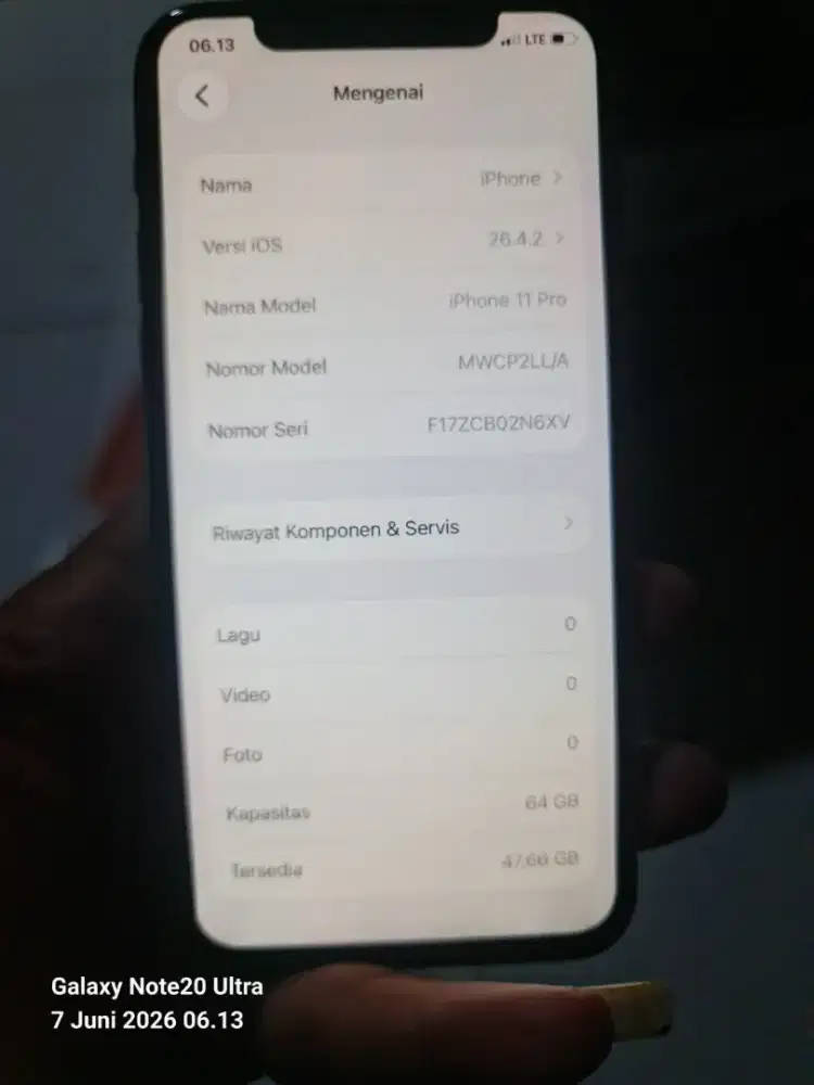 iPhone 11 pro 64 iOs 26.4.2