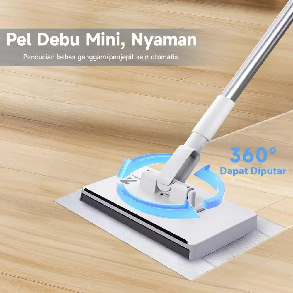 Zolele pelan /penyapu tisu pakai buang, sapu pel 360° rotasi