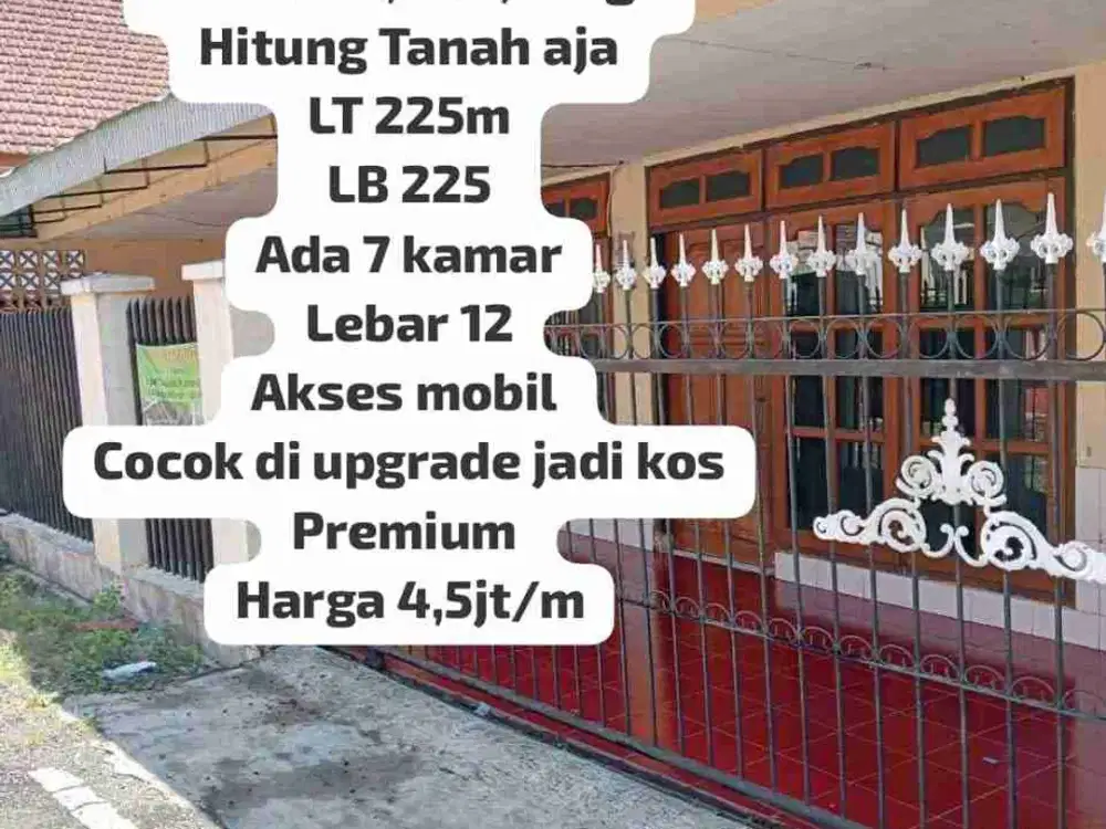 Jual Hitung Tanah Rumah Kos Mertojoyo Malang Kota