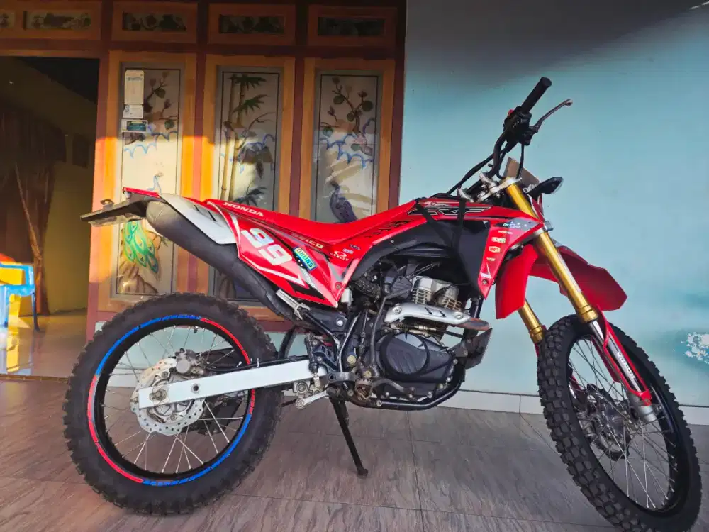 CRF 150L 2021 Merah Putih Plat S Bonegoro