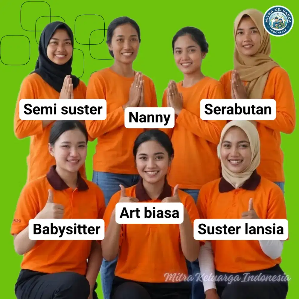 Sedia pembantu, babysitter, suster lansia