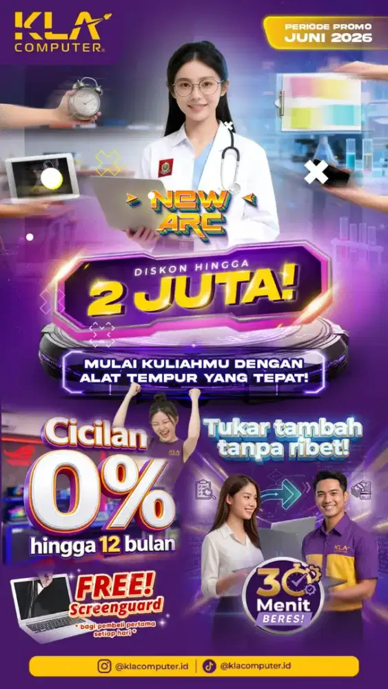 Promo Cashback hingga Cicilan bunga 0% di KLA Komputer Mataram