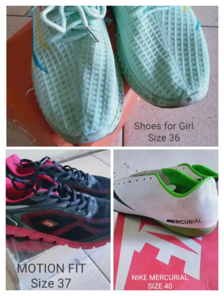Jual cepat 3 Pasang Sepatu