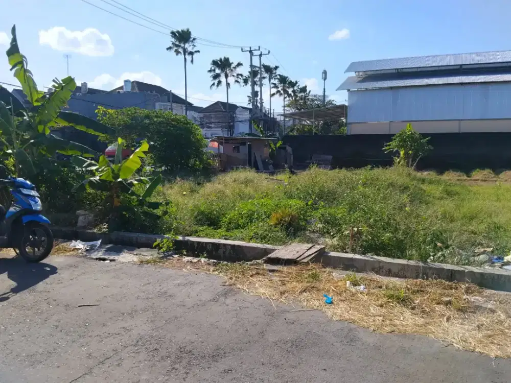 Jual tanah kosong posisi Hook Di Jl Tukad Badung Renon Denpasar