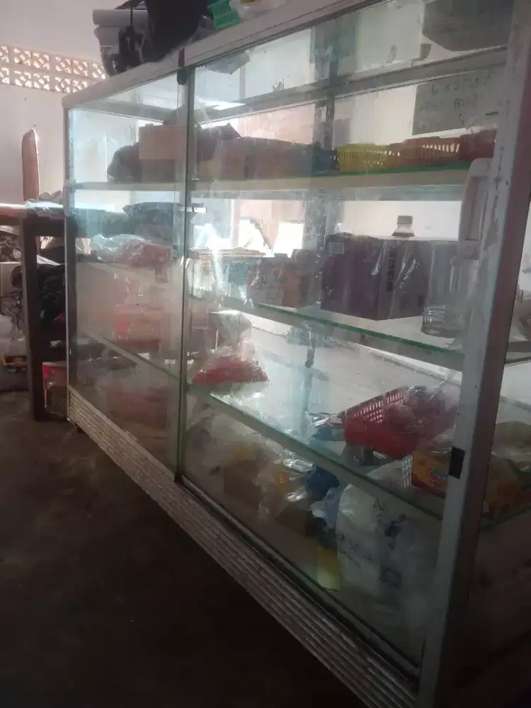 Jual cepat etalase kaca