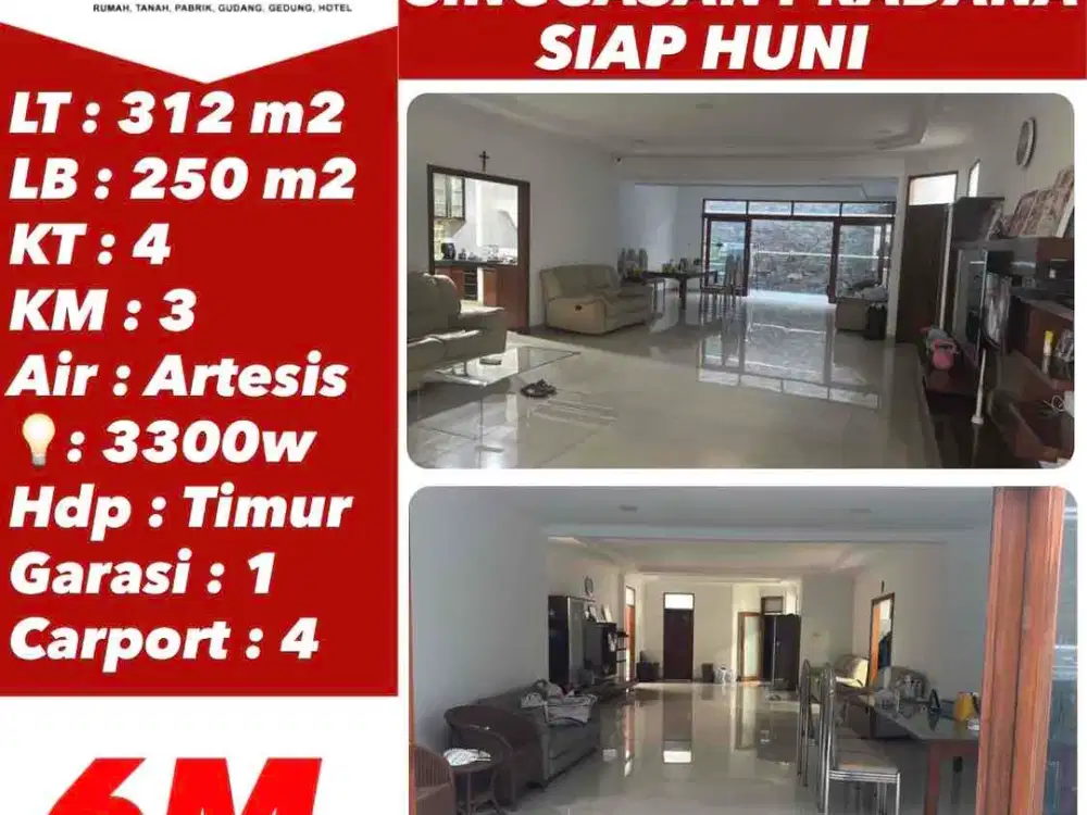 Jual cepat rumah bagus siap huni di Singgasana pradana bandung