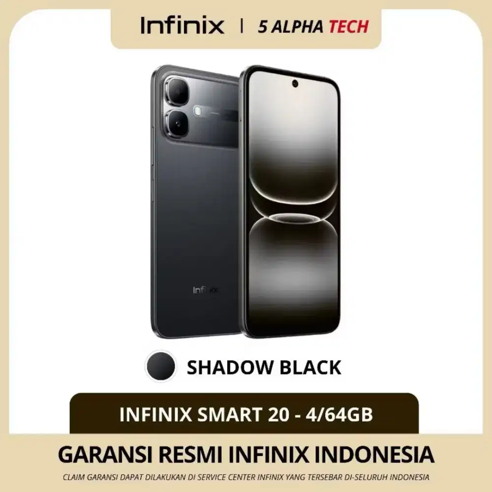Infinix smart 20 4/64 gb garansi resmi