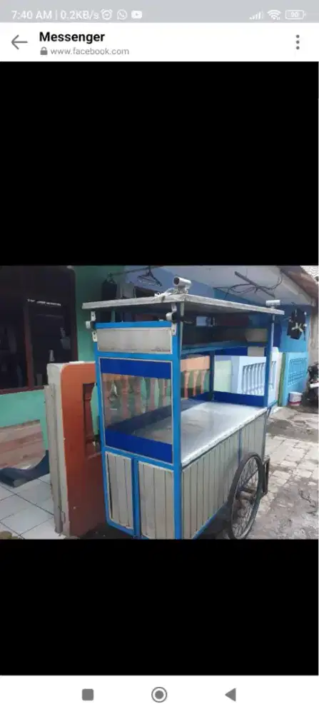 Gerobak rangka full besi