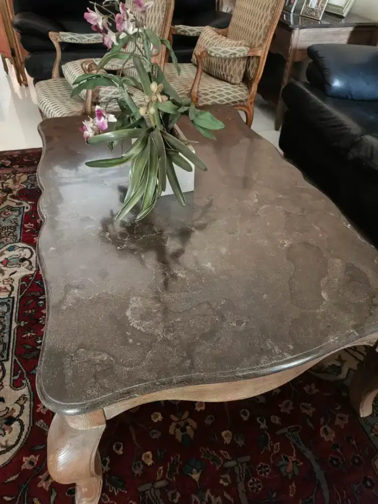 Coffee table dan 2 side table marmer italy