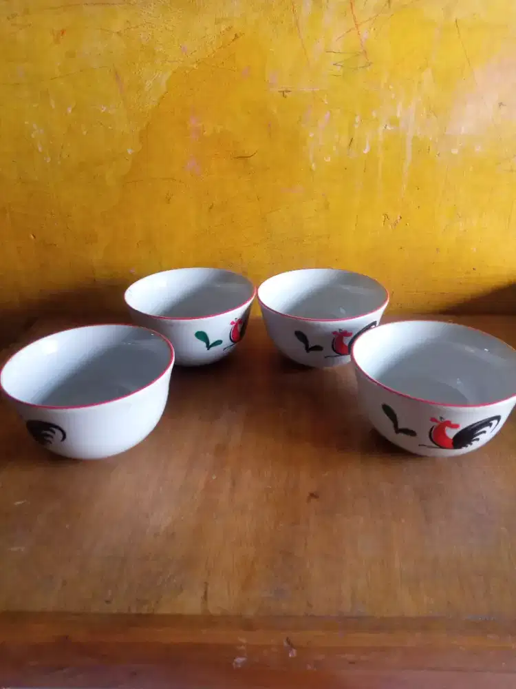 Mangkok ayam merk kopin bahan procelain