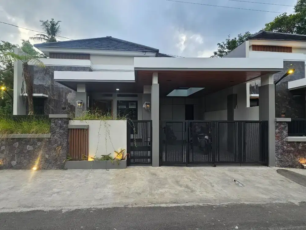 Rumah Modern Tropis Jalan Kaliurang Km13 Sukoharjo Ngaglik Sleman