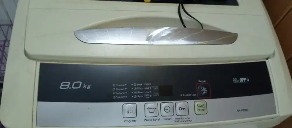 Mesin cuci panasonic 8 kg