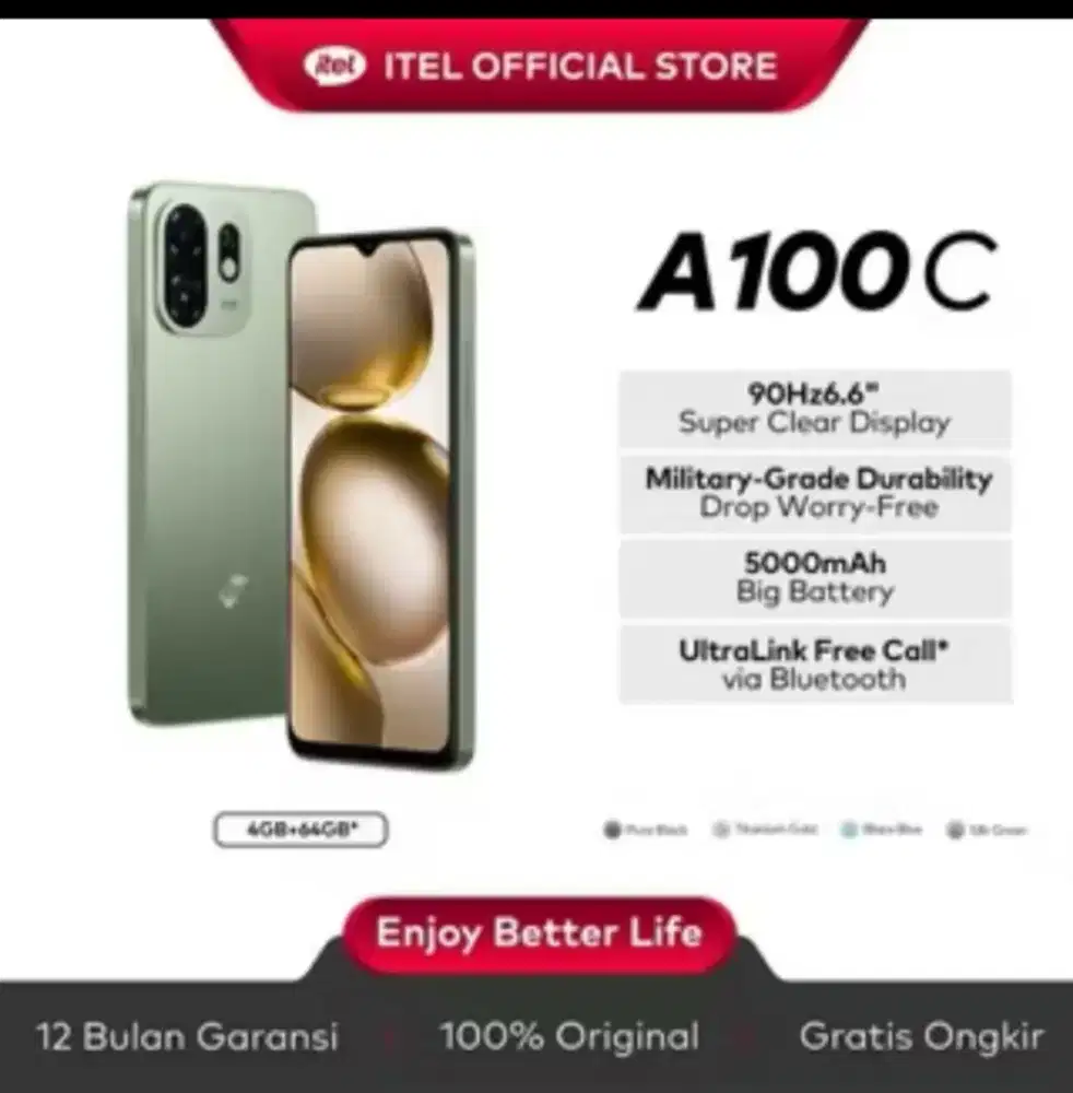 Itel A100C 4+4/64