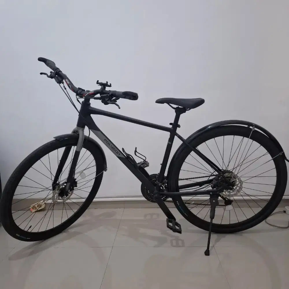 Sepeda Hybrid Polygon Path 3 Frame Alloy ringan 9 speed