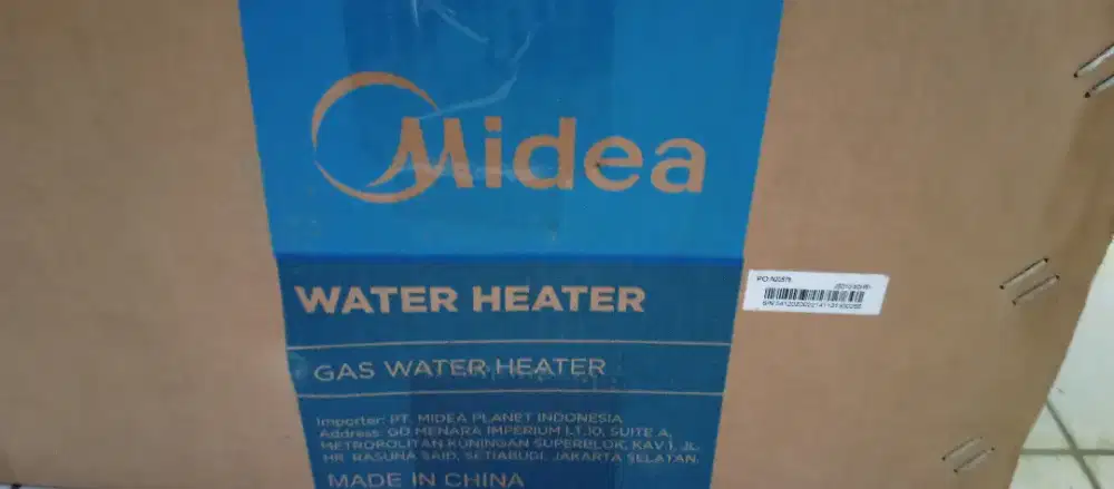 Water heater midea gas
