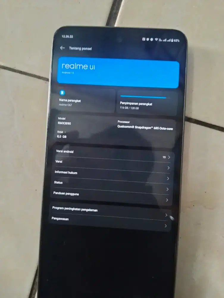 Realme c67  ram 8+8 128