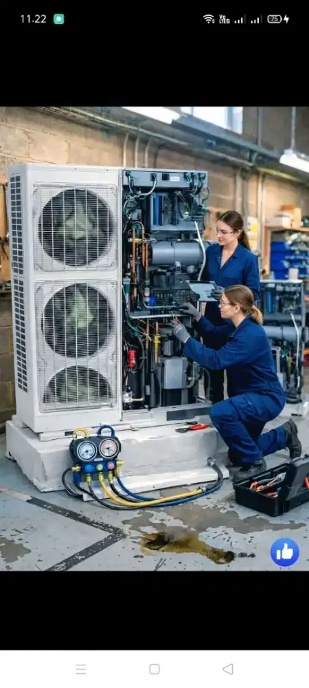 Jasa servis AC kulkas mesin cuci kompa air dll bergaransi